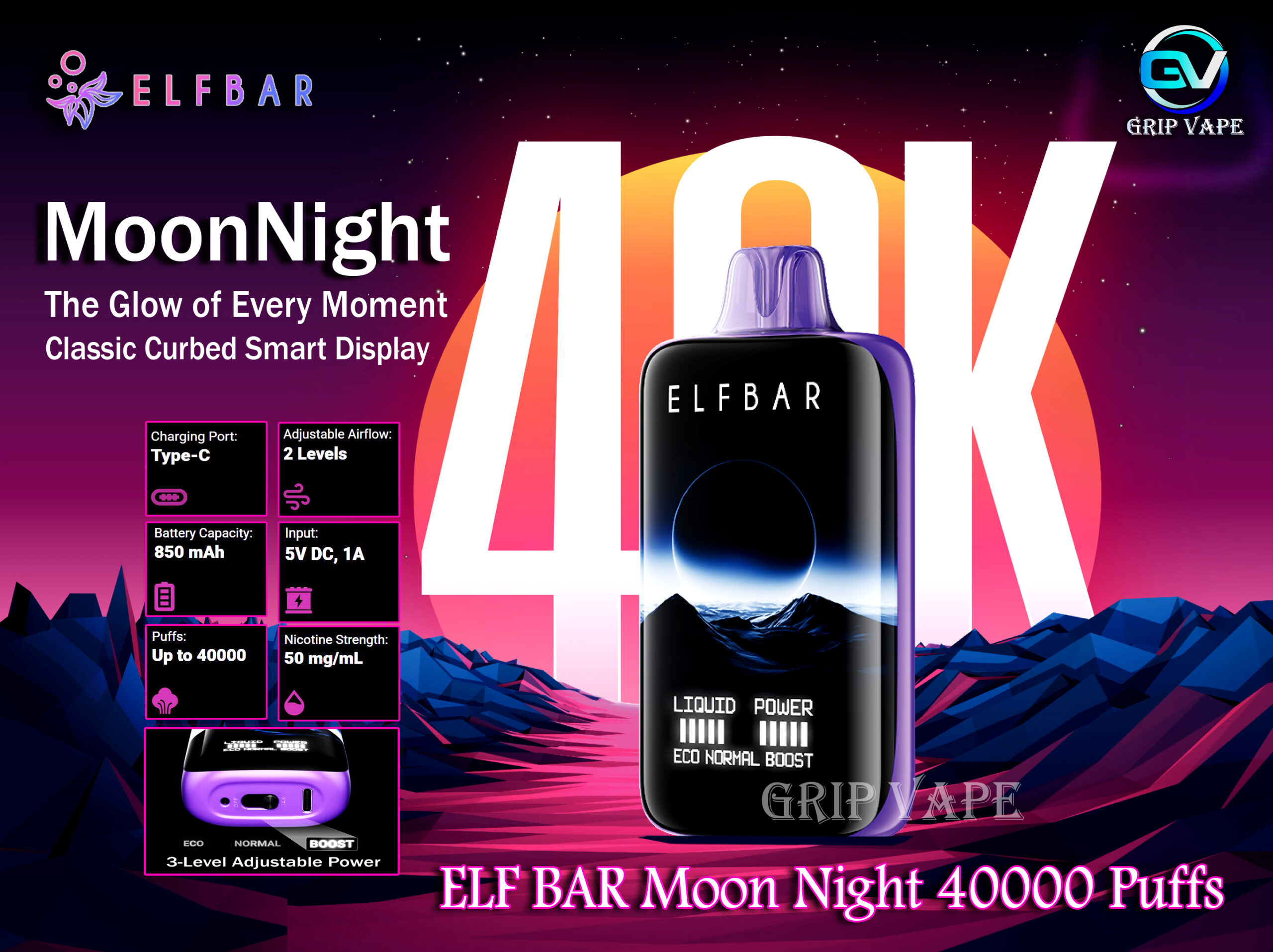 ELF BAR Moon Night 40000 Puffs