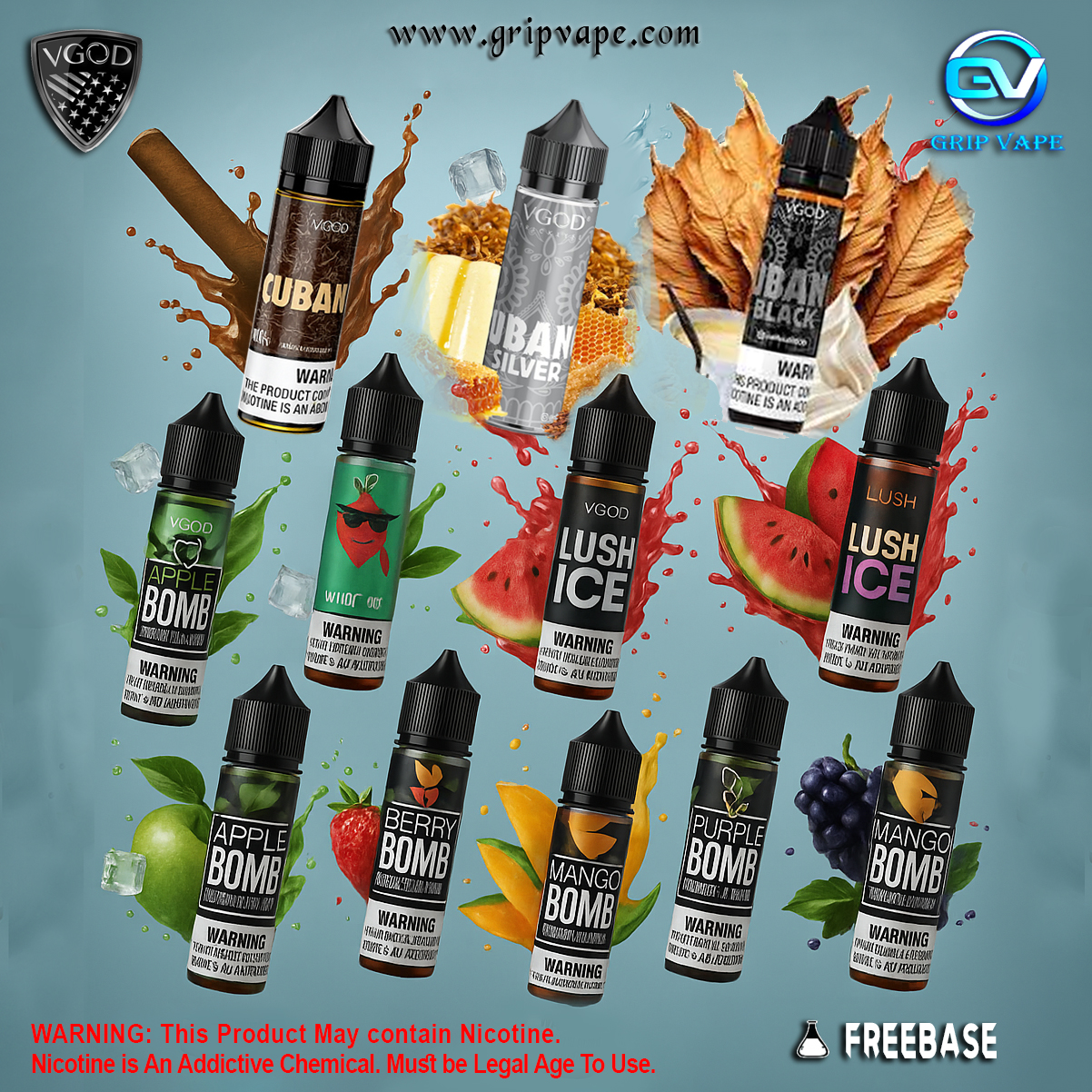 Vgod E-Juice 60ml Premium Vape Flavors